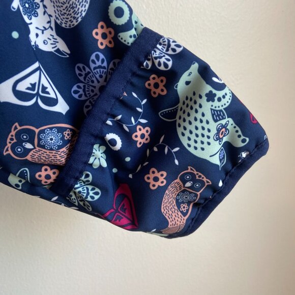 NWT Roxy Medieval Blue Neo Infant Girls' Rose Snow Jumpsuit - Picture 10 of 10